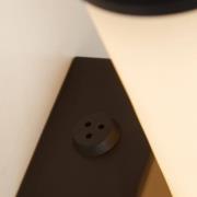 LED-Bad-Wandlampe Wales schwarz/marmoriert 35 cm Stahl/Resin