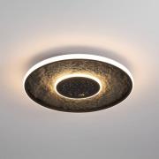 LED-Deckenlampe Lumadisc, Sternen-Effekt, schwarz, Ø 41 cm