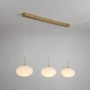 LED-Pendellampe Confetti, Länge 115 cm goldfarben/weiß, Glas