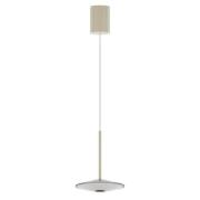 LOOM DESIGN LED-Pendelleuchte Solene, weiß, Glas, Ø 20 cm