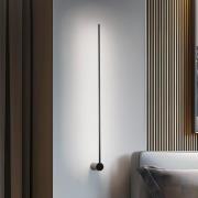 LED-Wandleuchte Arm L, 105 cm hoch, schwarz, Metall