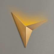 Wandleuchte Kus, goldfarben, Metall, Höhe 34 cm, G9