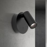 LED-Akku-Wandstraher Luxy, schwarz, Aluminium, CCT, Dimmer