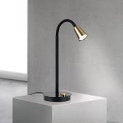 Tischleuchte Dotty, messing, Höhe 45 cm, Fuß, Dimmer, GU10