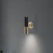 Wandleuchte Orino, schwarz/gold, Metall, GU10