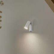 Wandstrahler FOURTY, hellgrau, Höhe 17 cm, Metall, GU10