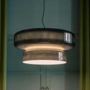 MARSET LED-Hängeleuchte Bohemia, Triac, rauchgrau
