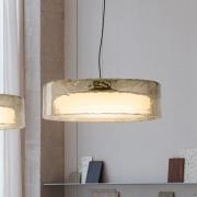 MARSET LED-Hängelampe Ringo, Ø 70 cm, rauchgrau, Kunststoff