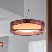 MARSET LED-Hängelampe Ringo, Ø 70 cm, rosé, TRIAC Kunststoff