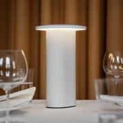 Fritz Hansen LED-Akku-Tischleuchte Solae, weiß, Alu, IP44