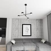 Pendellampe Natsu, Länge 64 cm, Metall, 4-flg.