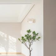 Wandleuchte Mado, beige, Ø 8 cm, Stahl/Glas, 1-flammig, G9