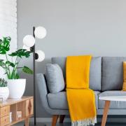 Stehleuchte Faze, schwarz, Glas, Höhe 130 cm, 4-flammig, E27