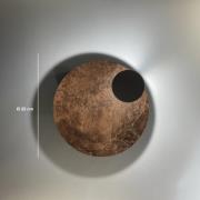 Knikerboker LED-Wandlampe Pois, bronze, Ø 25 cm, dimmbar