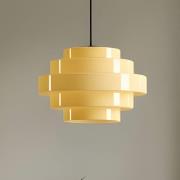 Hängeleuchte Filo, gelb, Ø 28 cm, Glas