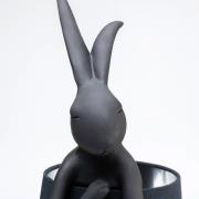 KARE Animal Rabbit Tischlampe schwarz/innen silber