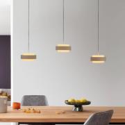 SCHÖNER WOHNEN LED-Hängelampe Elmo, Sandbrise, 3-fl., 3000 K