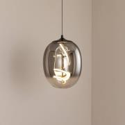 LED-Hängeleuchte Lilly, Glas, rauchgrau, Ø 28 cm, 4000 K