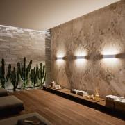 LED-Wandleuchte Satori, Breite 30,5 cm, weiß, 2.700 K, Alu