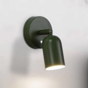 LED-Akku-Wandlampe CONE, dunkelgrün, Breite 10 cm, Metall