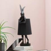 KARE Tischleuchte Animal Rabbit, schwarz/gold, 68 cm, E14