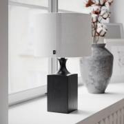 By Rydens Tischleuchte Woody, Höhe 41 cm, schwarz/weiß, Holz