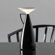 Kartell LED-Akku-Tischleuchte Camomille, schwarz, Höhe 24 cm
