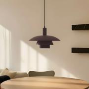 Lindby Hängeleuchte Elorri, braun, Metall, Ø 38 cm