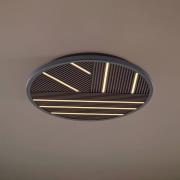 Lucande LED-Deckenlampe Orven, Holz, Ø 50 cm, dimmbar