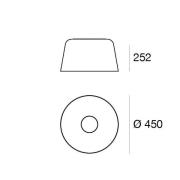 LED-Deckenleuchte Delfi_S, weiß, Ø 45 cm, Metall