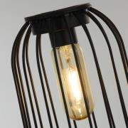 Solar-LED-Terrassenleuchte Tahoa, 35cm, grau, Rattan, IP44