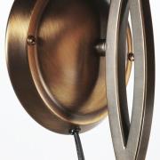 Wandleuchte Anthea, bronze, creme, Metall, Glas, E27