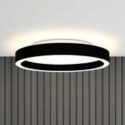 LED-Deckenlampe Ringlux, schwarz, Ø 30 cm, Metall, 2.700 K
