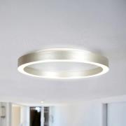 LED-Deckenlampe Ringlux, stahlgrau, Ø 40 cm, Metall, 2.700 K