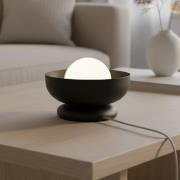 Tischleuchte Ozzy LN1, schwarz, Stahl/Glas, Höhe 13 cm, G9