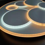 LED-Deckenlampe Dots, weiß, Ø 50 cm, Metall/Acryl, CCT