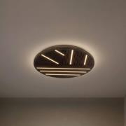 Lucande LED-Deckenlampe Orven, Holz, Ø 50 cm, dimmbar