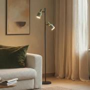 Lindby Stehleuchte Ovelia, grün/schwarz, Metall, E27