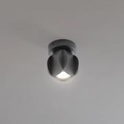 Deckenspot GAMBIT, schwarz, Ø 10 cm, Metall, GU10-LED