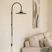 Globen Lighting Wandlampe COBBLER, grün, Höhe 75 cm, Glas