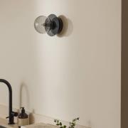 Globen Lighting Wandlampe ART DECO, schwarz/grau Ø 16cm IP44