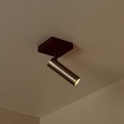 Deckenstrahler Grado, Länge 10 cm, grau, Metall