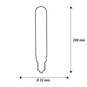 SEGULA LED Elegant Line E27 3W Tube 2.700 K Filament dimmbar