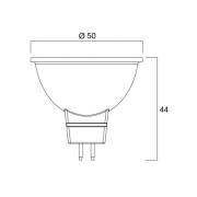 LED-Leuchtmittel SUPERIA RETRO GU5.3 MR16 6,1W 865 621lm dim