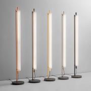 OLEV LED-Stehleuchte TRISEL, erdbraun, Metall, 2.700 K, dim