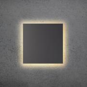LED-Wandleuchte BLADE Q, anthrazit, 34 x 34 cm, Metall, dim