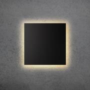 LED-Wandleuchte BLADE Q, schwarz, 34 x 34 cm, Metall dimmbar