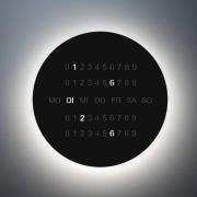 LED-Wandlampe BLADE O'CLOCK, schwarz, Ø 59 cm Metall Wanduhr