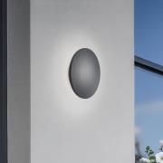 LED-Wandleuchte Aria M, schwarz, Aluminium, Ø 18 cm