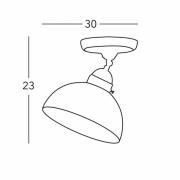 KOLARZ Deckenlampe Nonna, Ø 30 cm, Trauben, Rand glatt